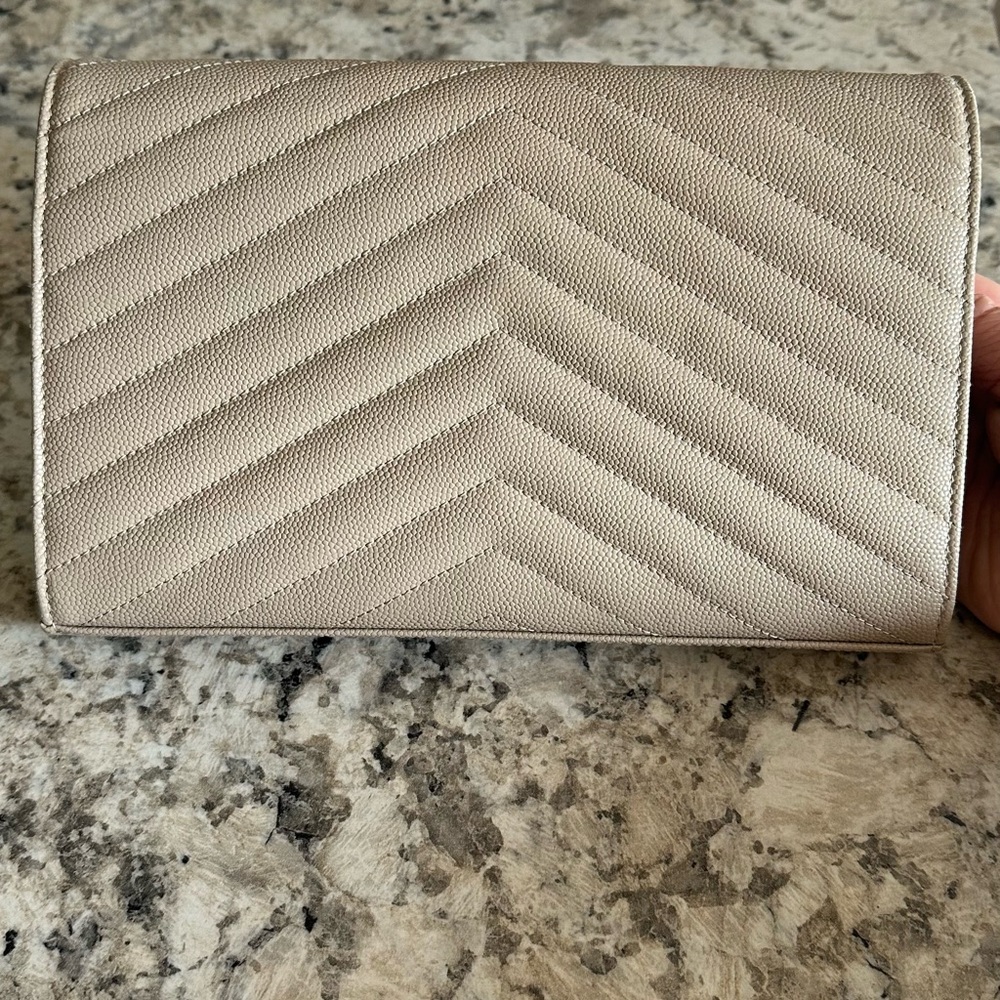 Ysl Monogram Large Chain Wallet Classis Cassandre… - image 4